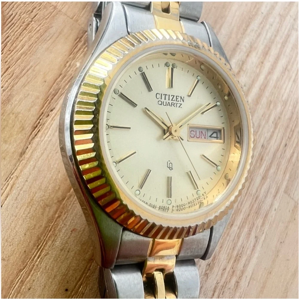 Citizen ladies two toned presidential style watch NEW BATTERY